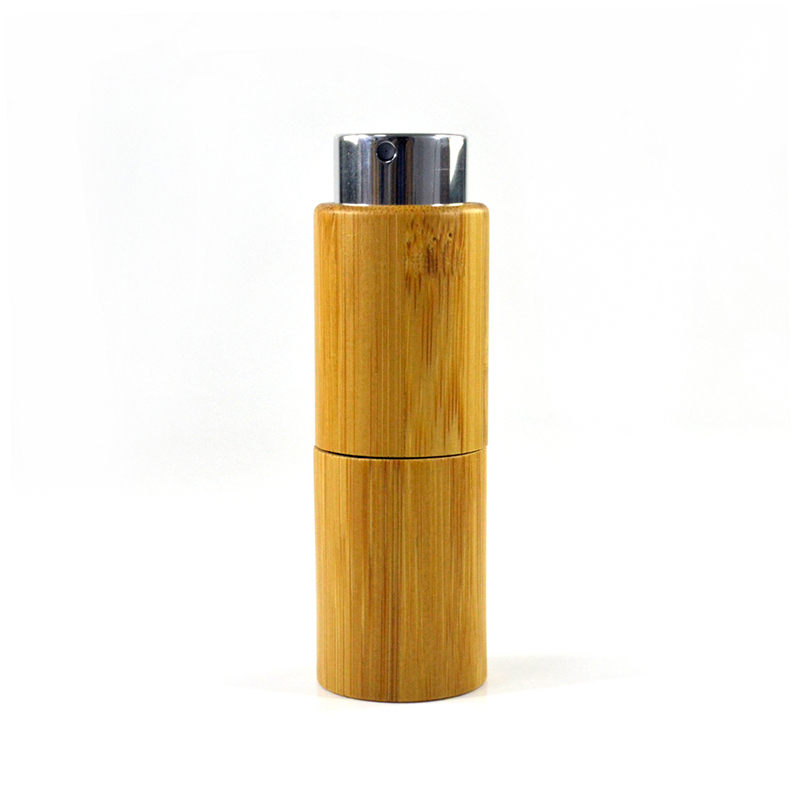 1/3 oz 10ml Bamboo Perfume Spray Bottle Mini Rotatable Portable Refillable Sprayer Atomizer