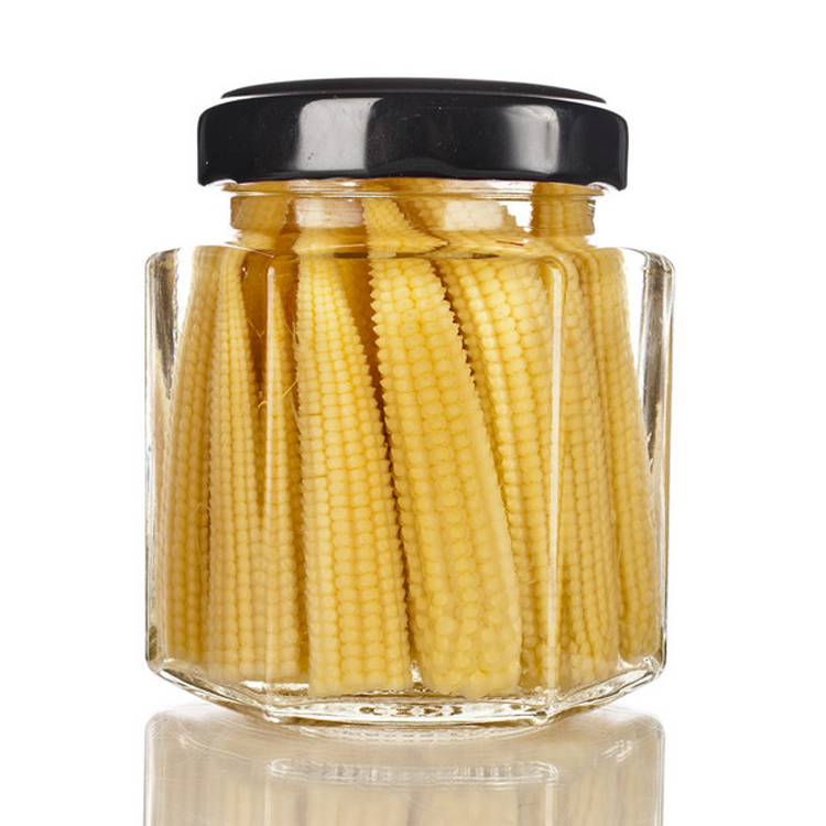 1.5 Oz 45Ml Mini Hexagon Glass Honey Jar With Metal Lug Lid For Favors