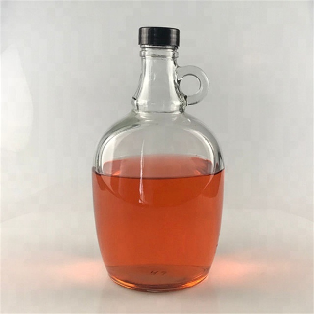 1.5L clear glass beer growler empty wine Growler Bottle
