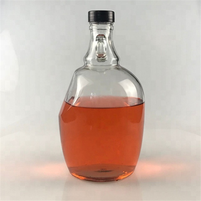 1.5L clear glass beer growler empty wine Growler Bottle