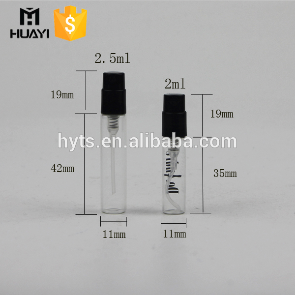 1.5ml.2ml.2.5ml.3ml Tester perfume glass bottle,small glass vial