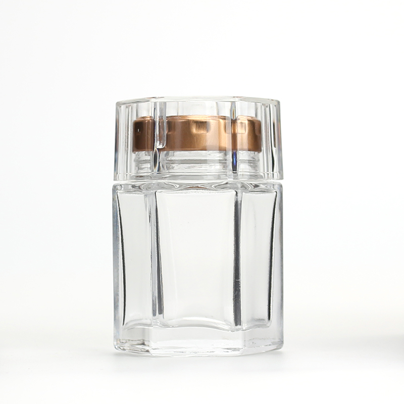 1.6oz 3oz 4oz 5oz 6oz 9oz 12oz 17oz 25oz Hexagon Shaped Hermetic Glass Jar With Metal Lid