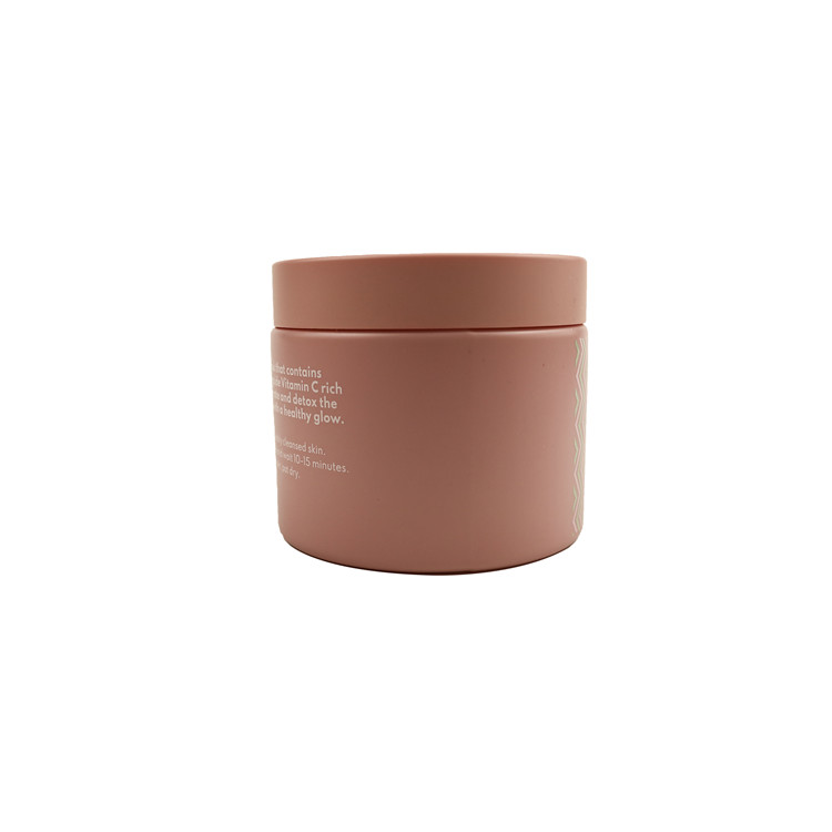 1.7oz 2.1oz Skin care cream clay mask jar metallic pink lid 50g 60g 100g frosted glass cosmetic jar container