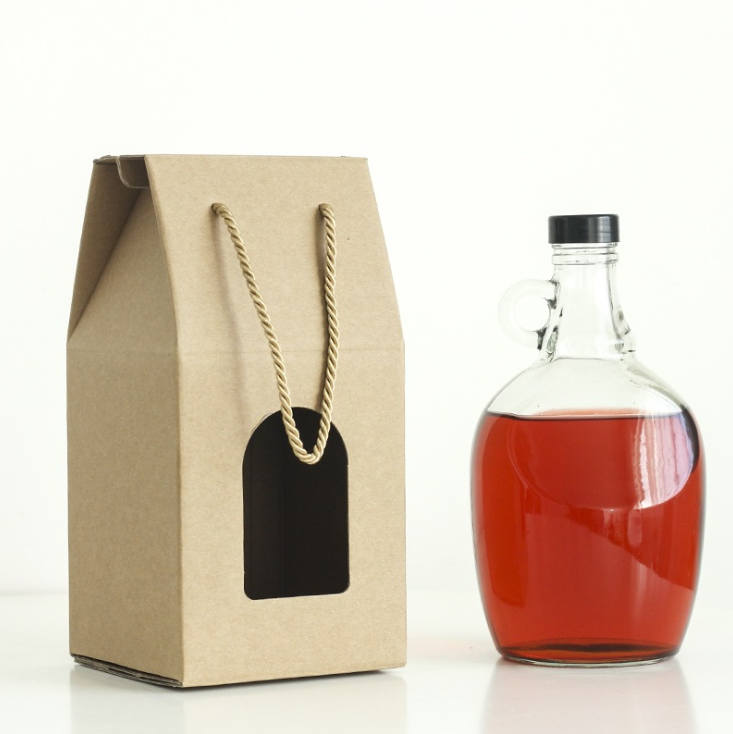 1 Gallon Round Glass Carboy with Handle for Brewing Beer