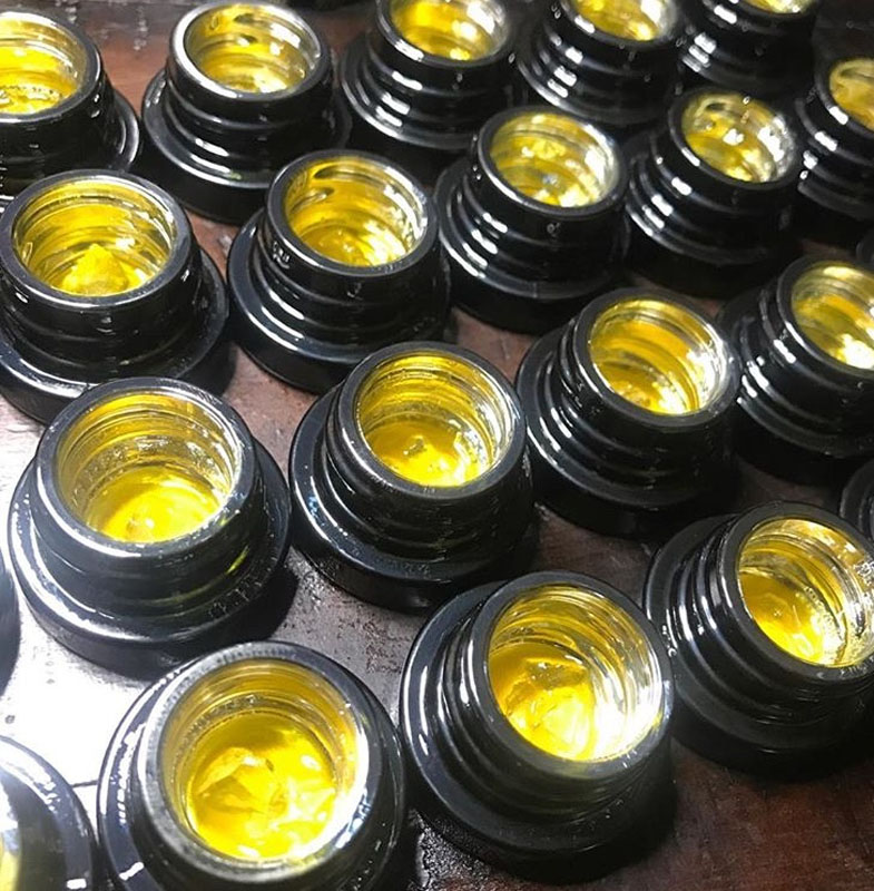 1 Gram 7ml Child Resistant Glass Concentrate CBD Oil Container Jar