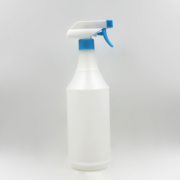1 Liter 1l 1000ml 32oz Round Hdpe Chemical Cleaner Trigger Spray Plastic Bottle