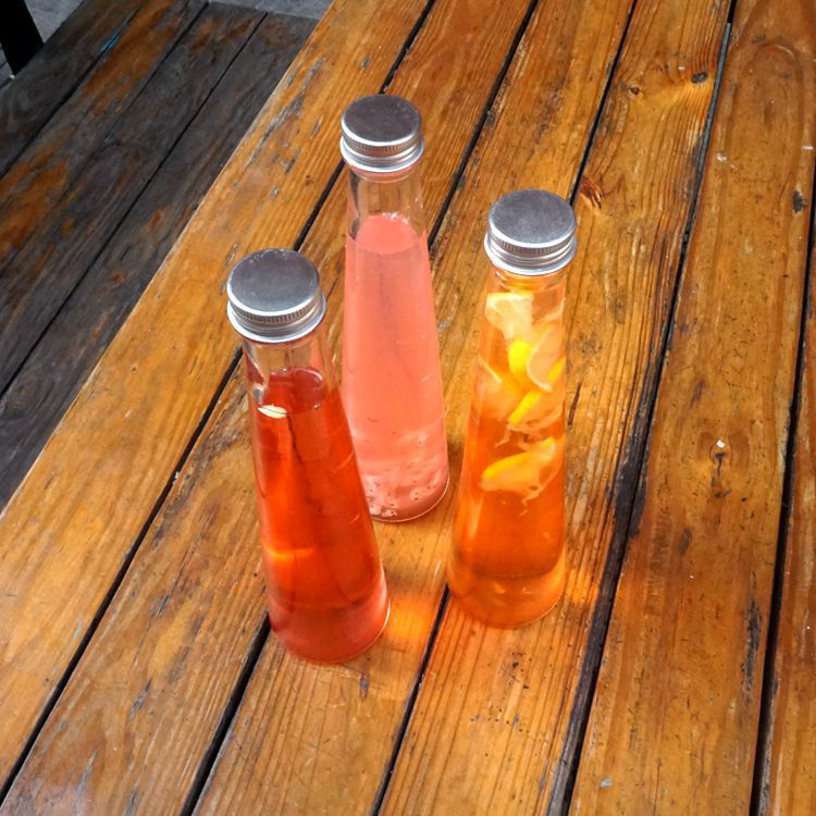 1 Liter Clear Screw Top 350Ml Glass Bottle For Beverage For Juice And Milk