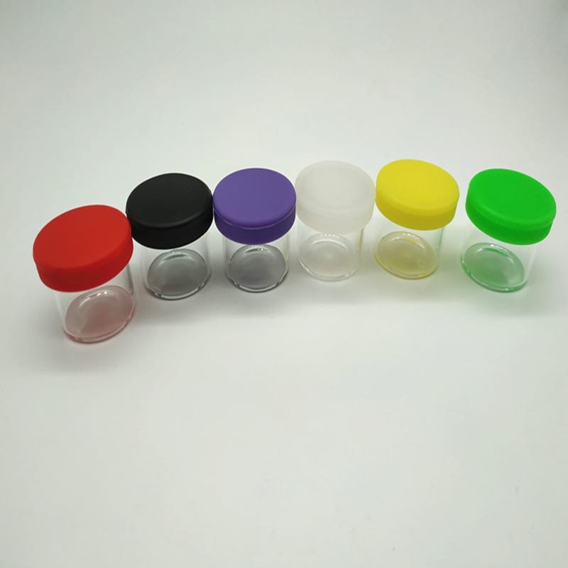 1 Oz Glass Jar Factory Direct Supply Custom Logo Printing Clear 5ml Storage Glass Jars