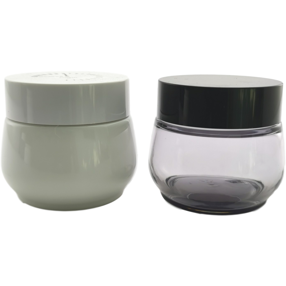 1 Oz Orange Petg Cosmetic Jar Wide Mouth Pp Over Molded 500 Ml Small Mini Custom Made Empty Lotion Plastic Jars