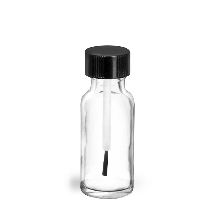 1 Oz clear boston round bottle with child proof glass dropper 30ml glass bottle for sale