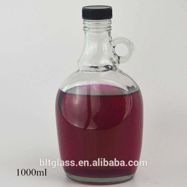 1 liter 2 liter 3L empty carlo rossi big fish sauce red wine glass bottle with handle