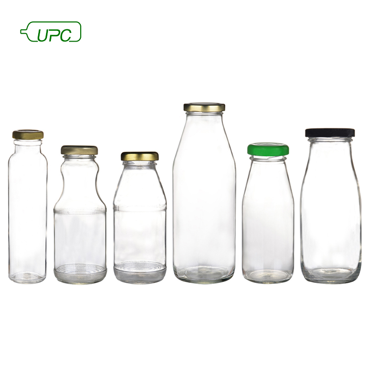 1 litre glass bottle glass juice bottle with lid