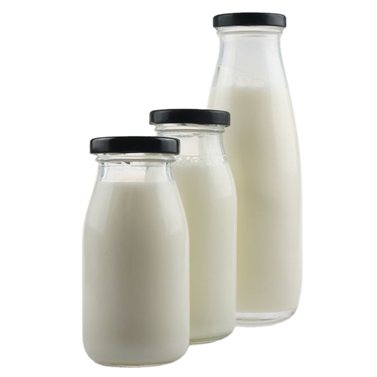 1 litre glass bottle glass juice bottle with lid