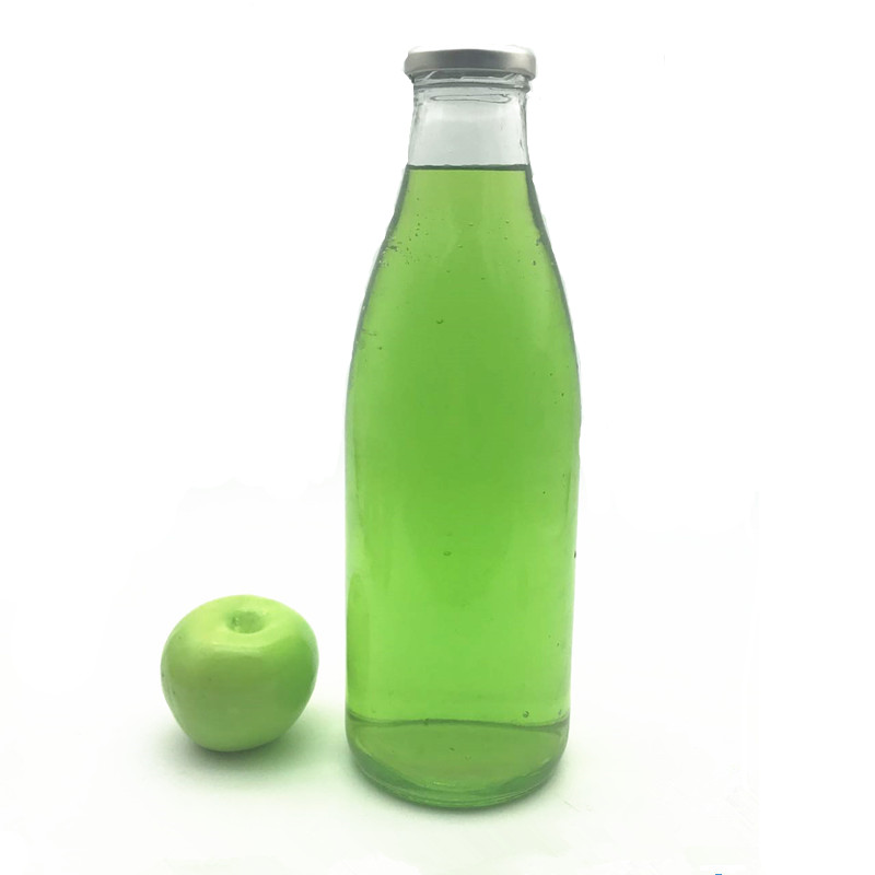 1 litre glass bottle glass milk bottle with lid