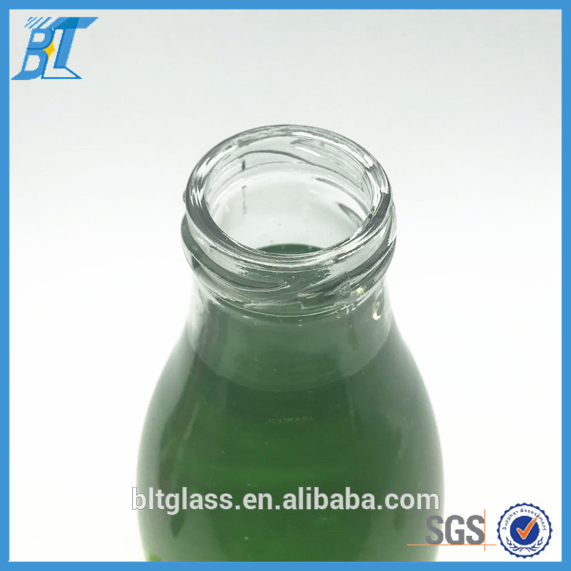 1 litre glass bottle glass milk bottle with lid