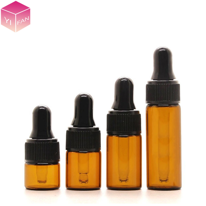 1 ml 2 ml 3 ml 5 ml amber glass dropper bottle small diffuser aromatherapy bottles of essential oil