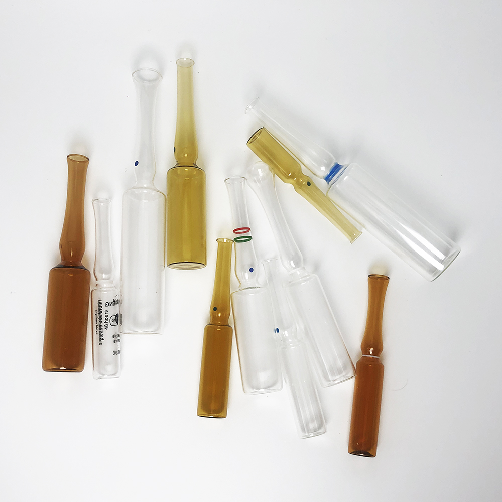 1 ml 2ml 5ml 10ml empty low borosilicate steroid vitamin glass ampoule types B and vials