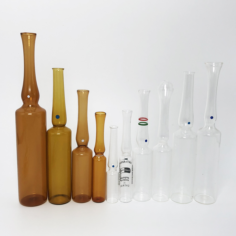 1 ml 2ml 5ml 10ml empty low borosilicate steroid vitamin glass ampoule types B and vials