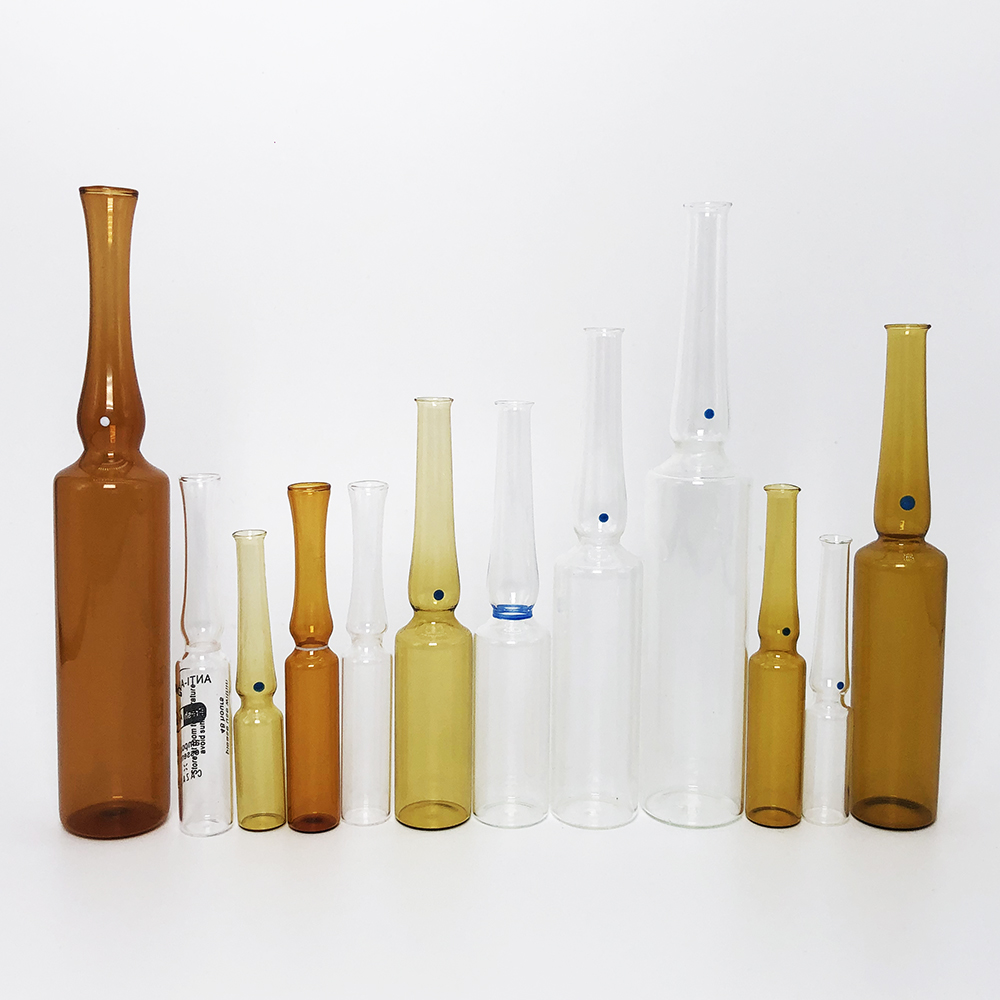 1 ml 2ml 5ml 10ml empty low borosilicate steroid vitamin glass ampoule types B and vials