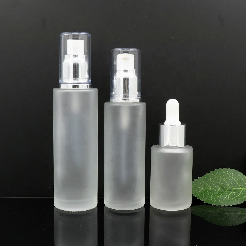 1 ounce 30 ml e liquid frosted glass dropper bottle for cosmetic serum foundation essence oil
