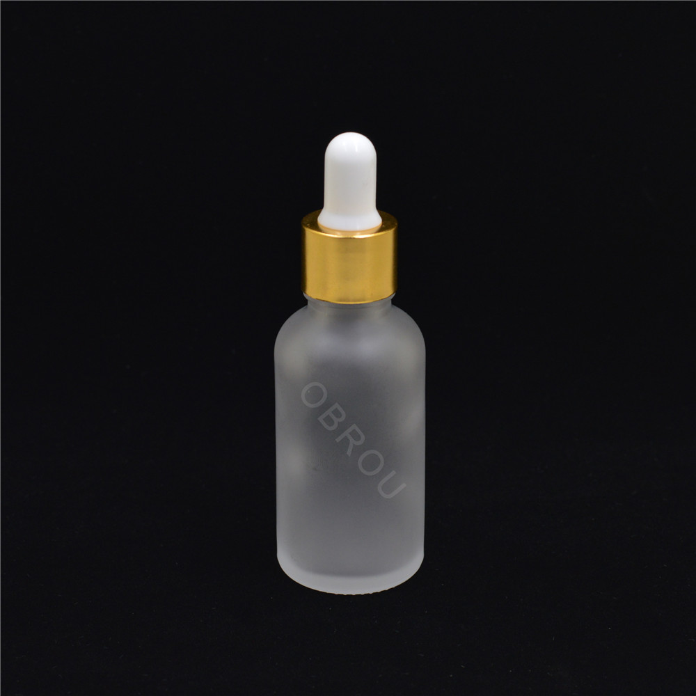 1 ounce 30 ml e liquid glass dripper bottle 30ml black frosted glass dropper bottle 30ml white Essence oil bottle