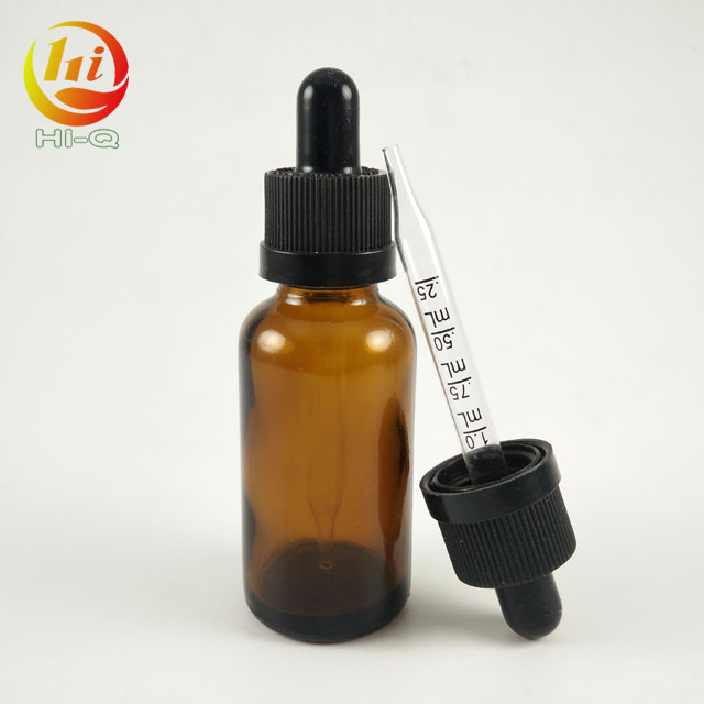 1 ounce e-liquid frosted black vape bottles for essential oil 30ml measure glass bottle pipette