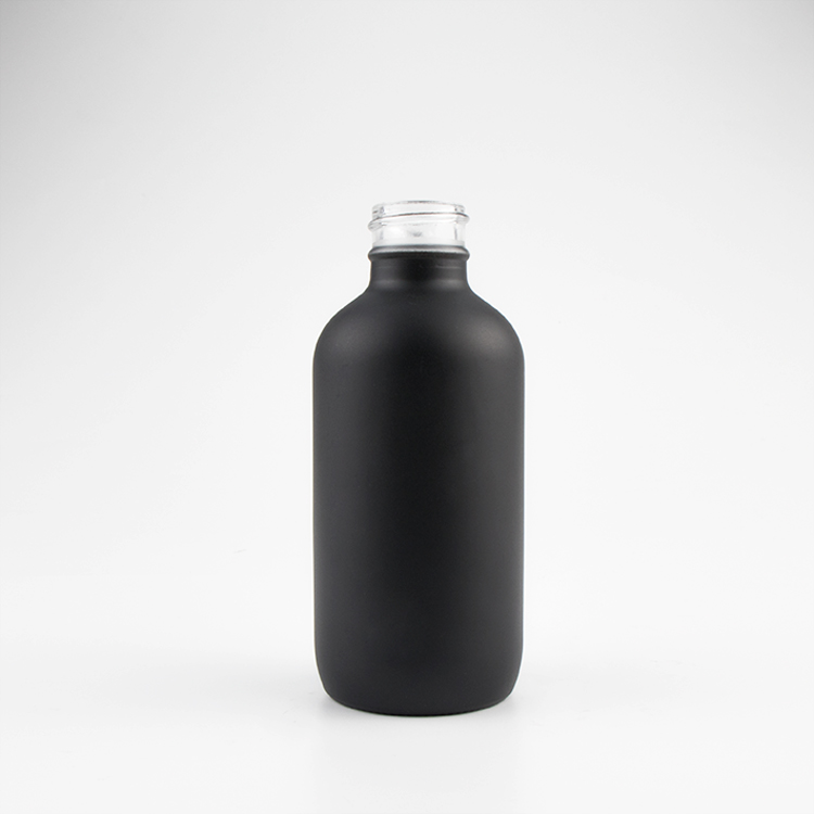 1 oz 2 oz 3 oz 4 oz 30ml 60ml 120ml black frosted boston round glass mist pump spray bottles