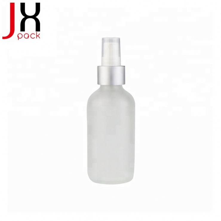 1 oz 2 oz 3 oz 4 oz 30ml 60ml 120ml black frosted boston round glass mist pump spray bottles