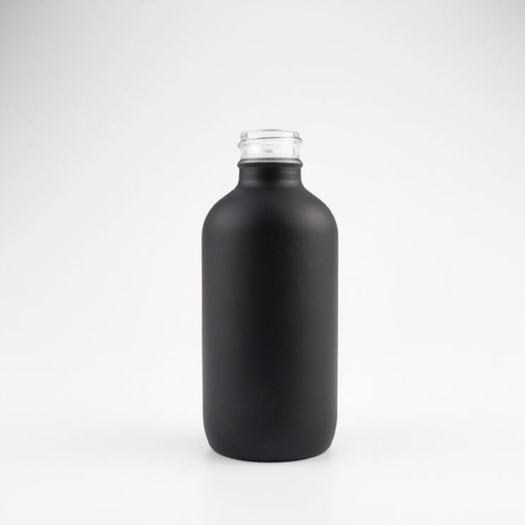 1 oz 2 oz 3 oz 4 oz 30ml 60ml 120ml black frosted boston round glass mist pump spray bottles