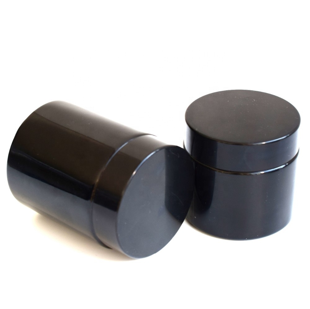 1 oz 2 oz 3 oz 4 oz 5 oz 6 oz child proof glass container child proof hemp black thick glass jars