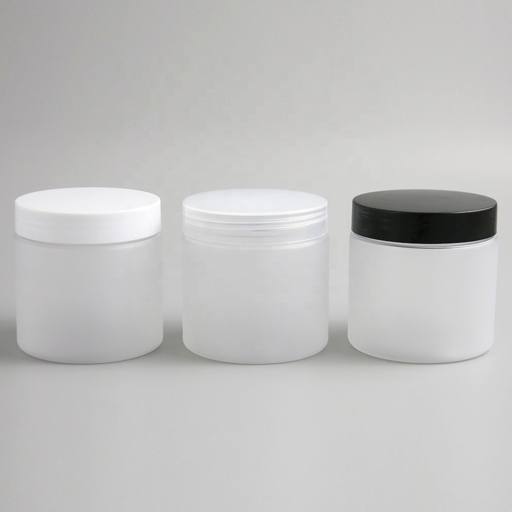 1 oz 2 oz 4 oz 5 oz 8 oz 12 oz 16 oz food grade plastic pet frosted cosmetic jar for body scrub