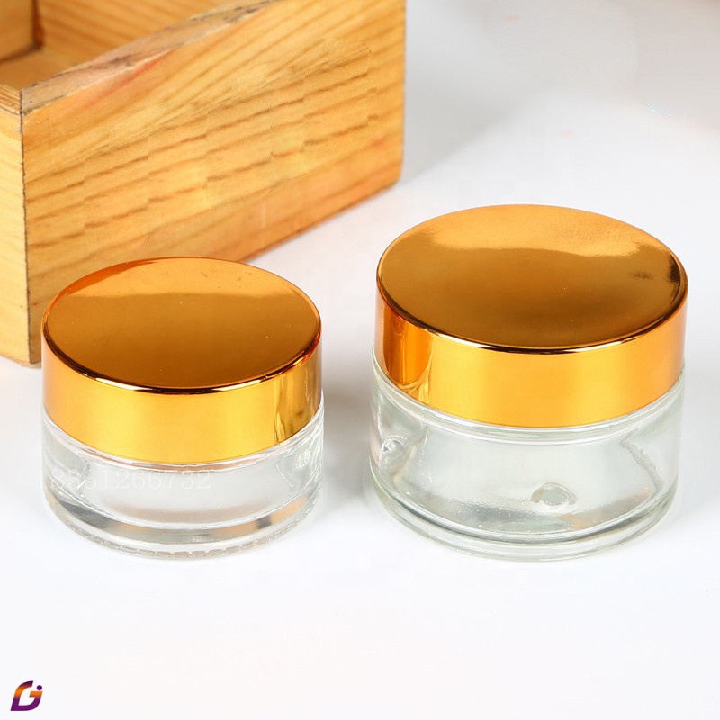 1 oz 2 oz glass cosmetic cream jar with lids 5g 10g 15g 20g 30g 50g 60g 100g 200g