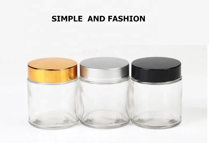 1 oz 2 oz glass cosmetic cream jar with lids 5g 10g 15g 20g 30g 50g 60g 100g 200g