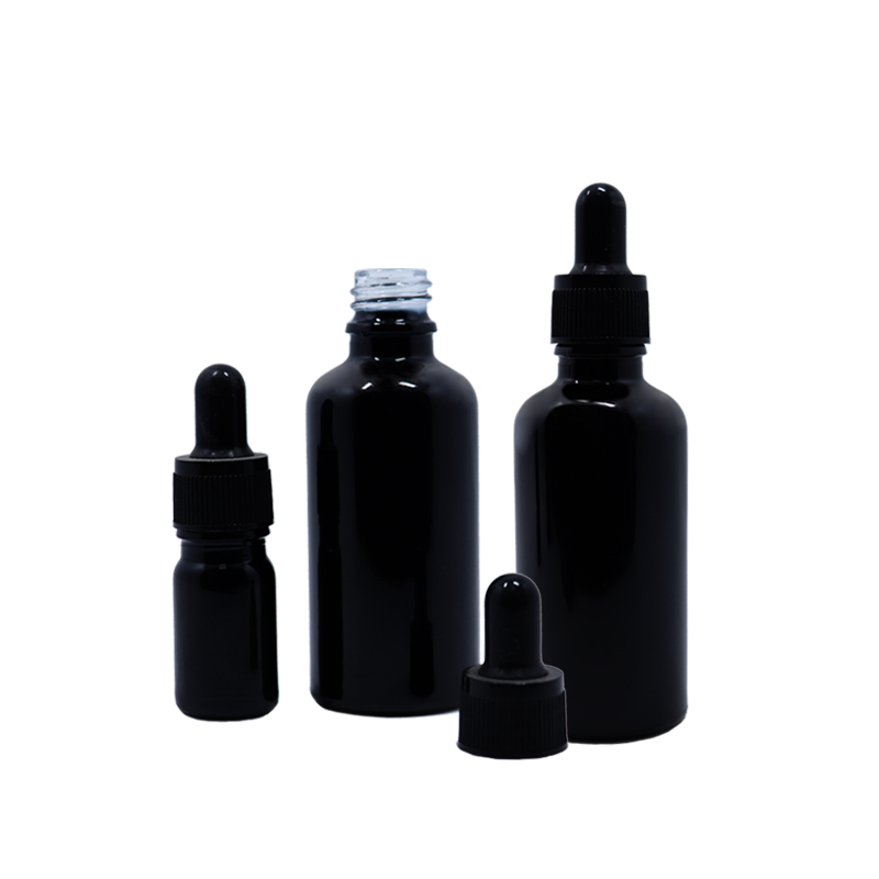 1 oz 2oz 4oz clear glass dropper bottles for oil in stock