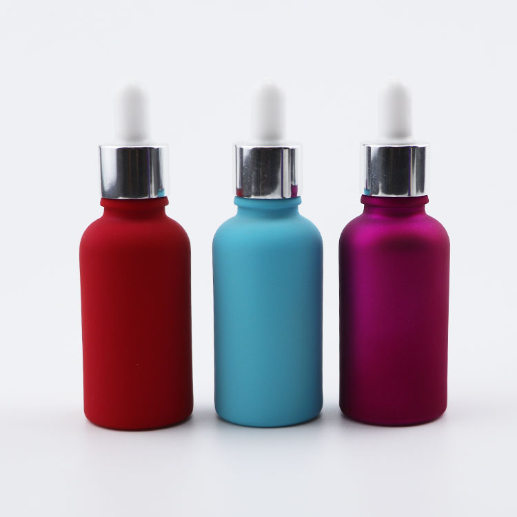 1 oz 2oz 4oz clear glass dropper bottles for oil in stock tincture oil packing bottle with gold and silver lid