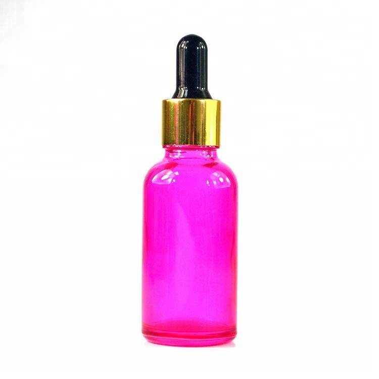 1 oz 30 ml matt frosted red perfume glass pipette childproof dropper bottles Screen printing box