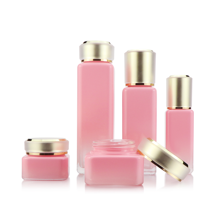 1 oz 30ml 50ml 100ml 120ml cosmetic frosted white/pink bottle face cream jar container empty