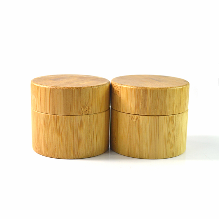1 oz 30ml 50ml 100ml 4oz wooden bamboo cream jar for cosmetic cream package