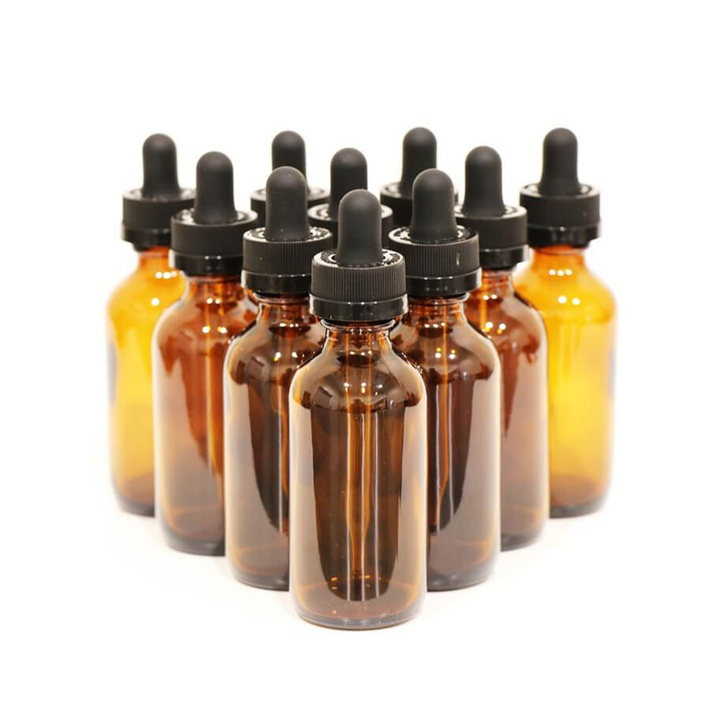 1 oz (30ml) Clear Glass Pipette Dropper Bottles