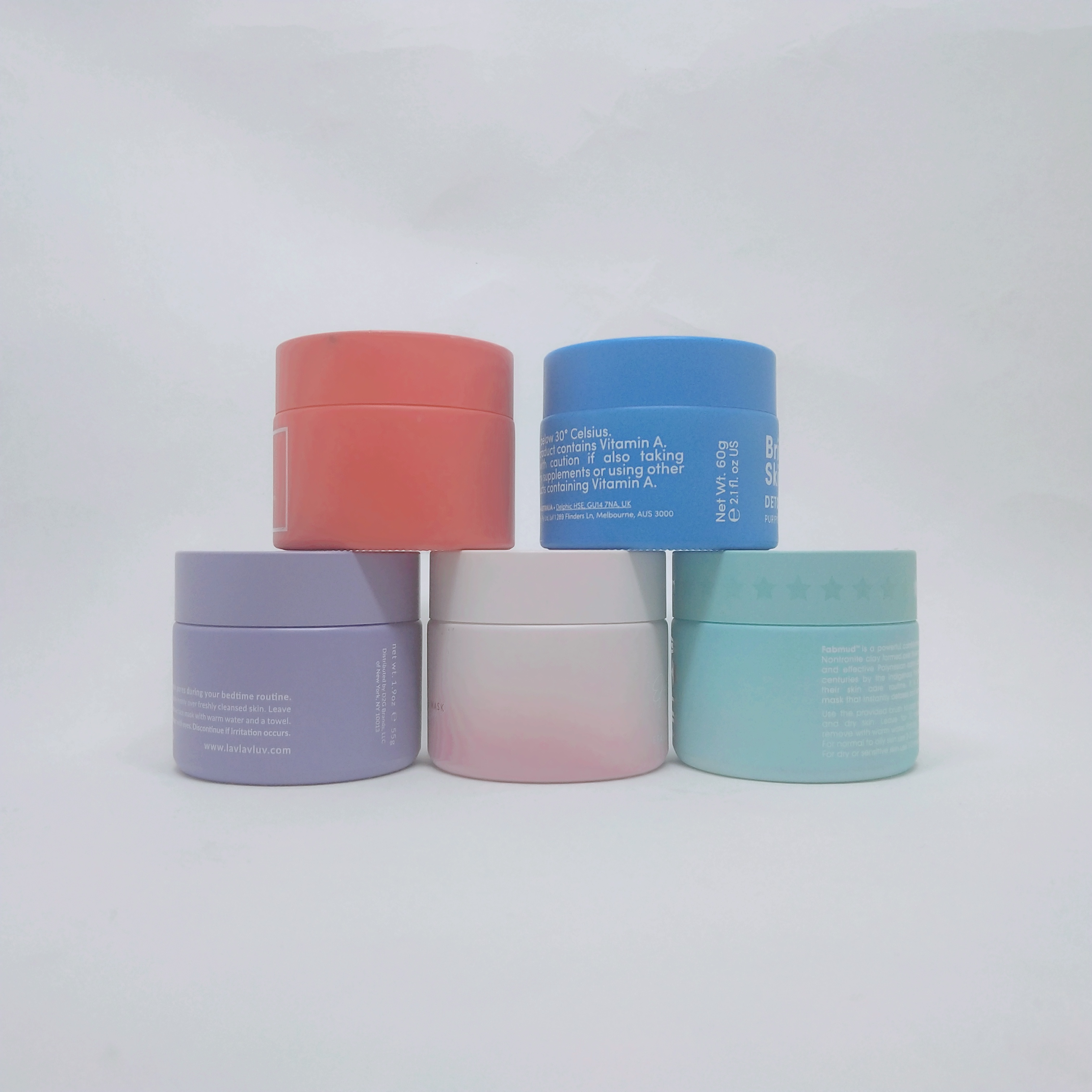 1 oz 30ml High quality cosmetic face cream packaging white glass jar with ABS lid