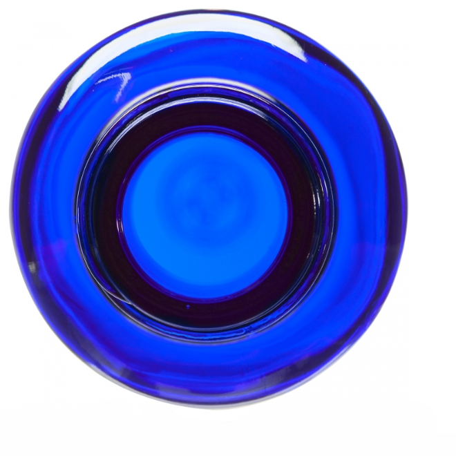1 oz Cobalt Blue Boston Round Glass Black Child Resistant Dropper Bottle 20mm 20-400