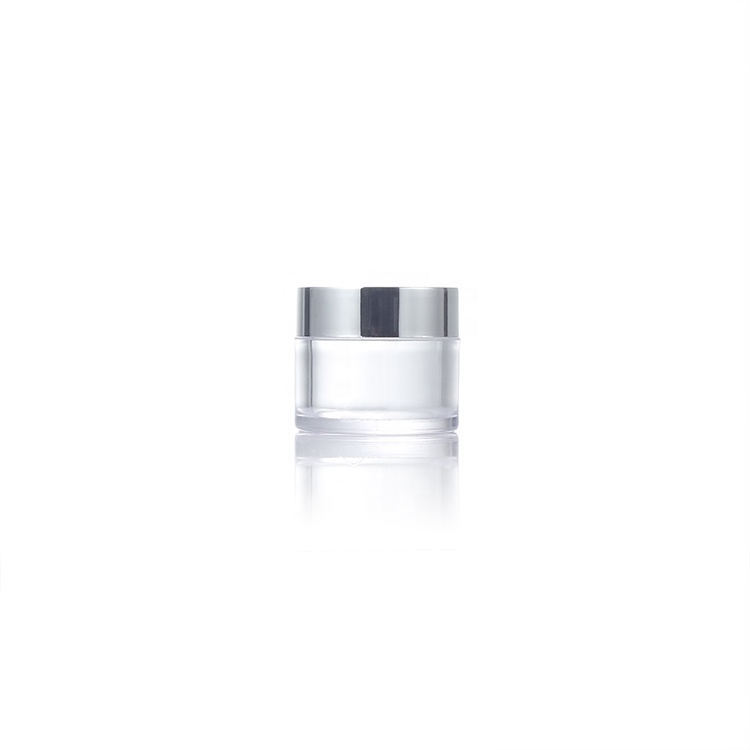 1 oz Custom Transparent Plastic face cream jars clear cosmetic jars 30ml