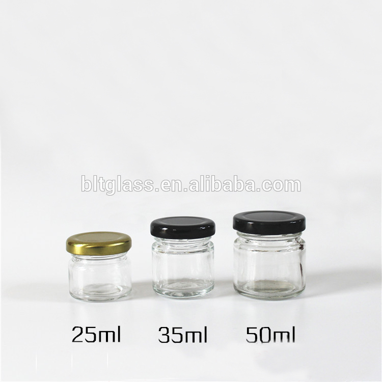 1 oz Round Glass Jars for Jam Honey Jelly 25ml 30g mini jars
