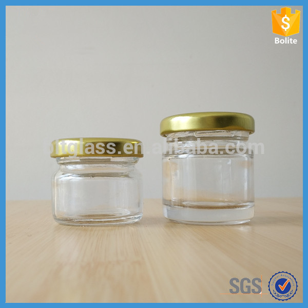 1 oz Round Glass Jars for Jam Honey Jelly 25ml 30g mini jars