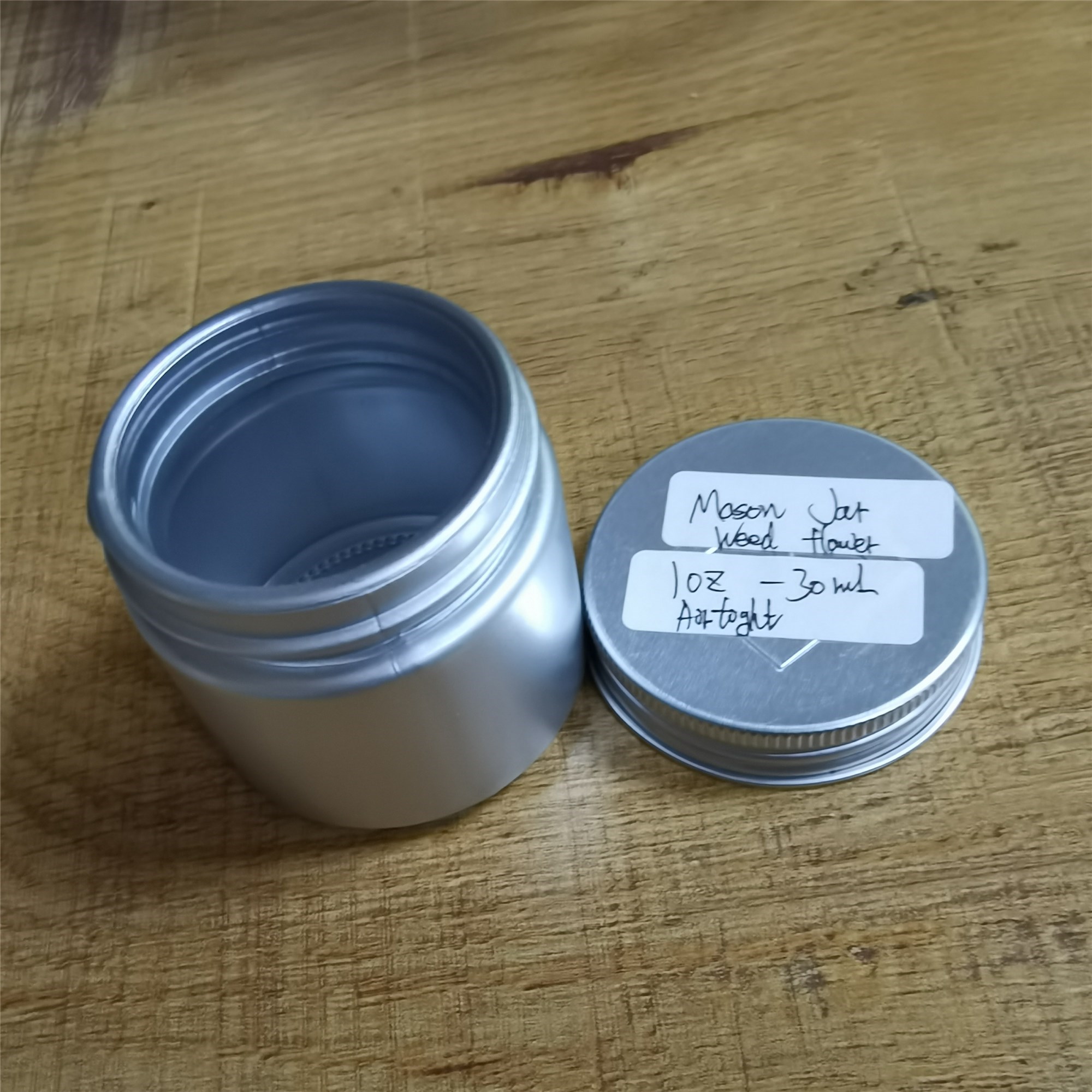 1 oz Wide Mouth Glass Mason Jar With Tin Lid,Custom Printing