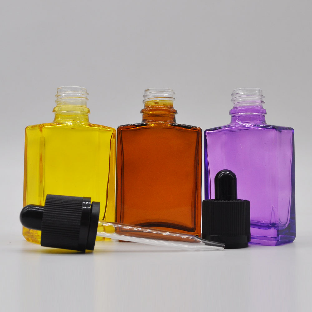 1 oz amber e liquid 15ml 30ml square glass bottle with dropper 50ml