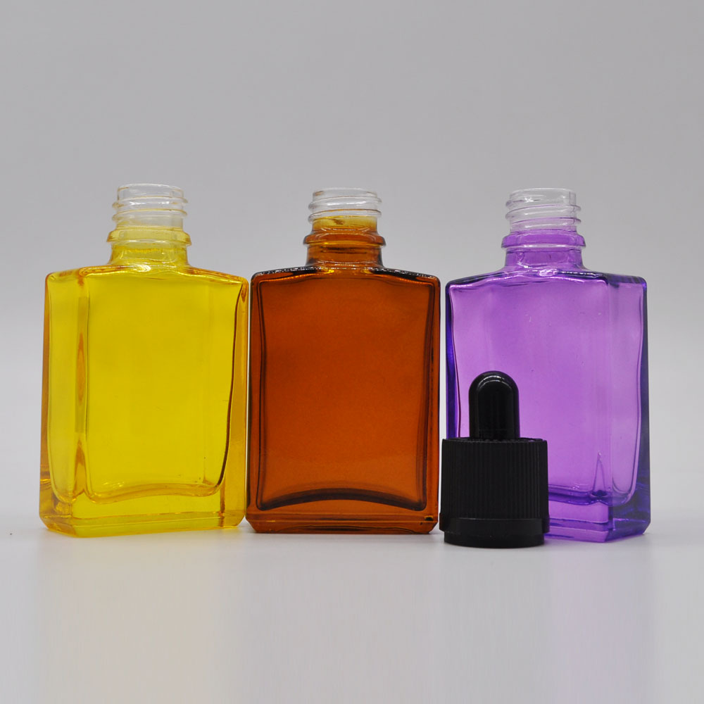 1 oz amber e liquid 15ml 30ml square glass bottle with dropper 50ml