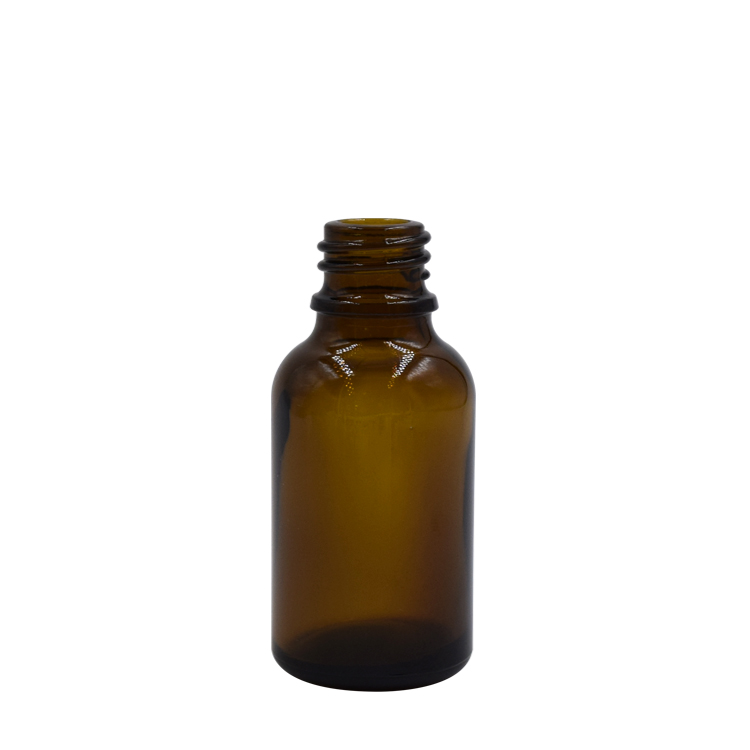 1 oz amber glass bamboo essential oil dropper glass bottle