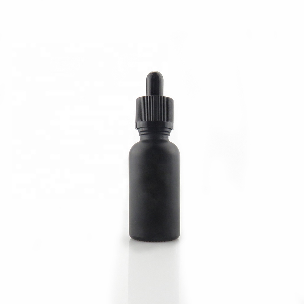 1 oz black boston round bottles 30ml black boston round glass bottle matte black glass dropper bottle for essential oil