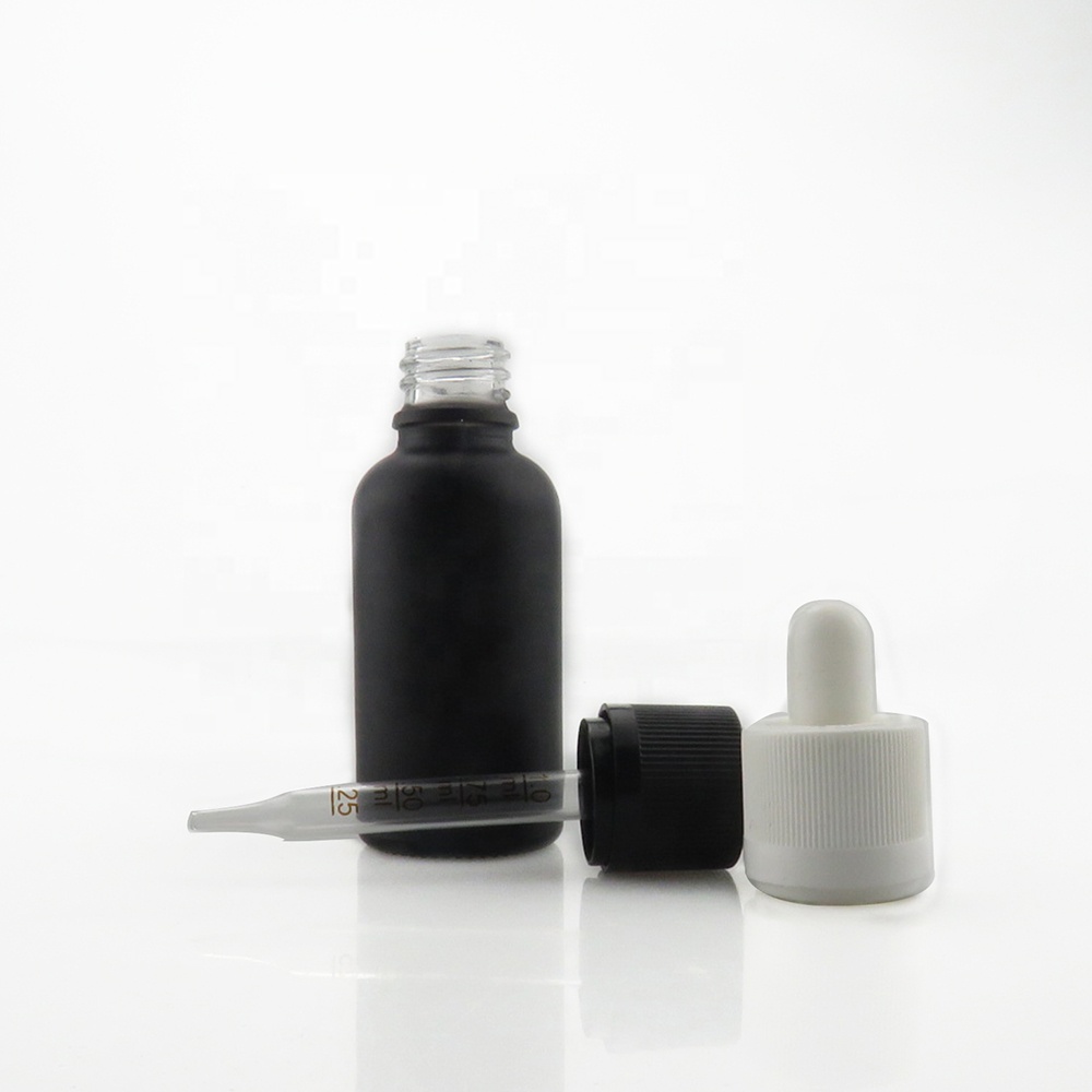 1 oz black boston round bottles 30ml black boston round glass bottle matte black glass dropper bottle for essential oil